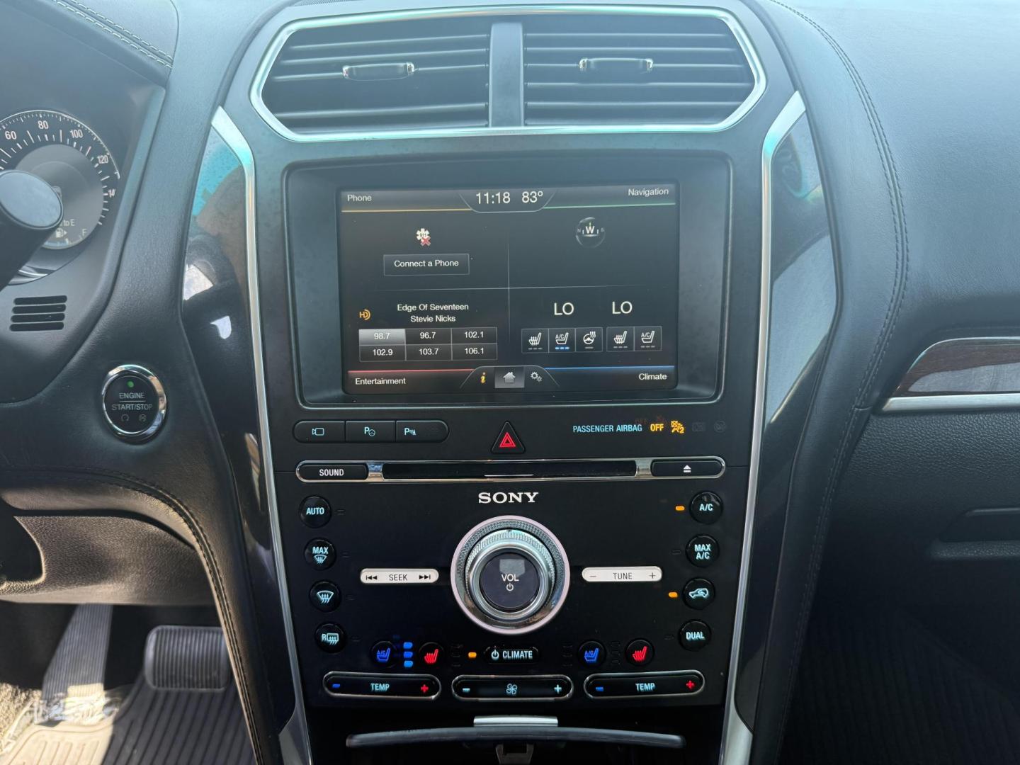 2016 Absolute Black /Medium Soft Ceramic, premium leather Ford Explorer 51920 (1FM5K8HT6GG) with an 3.5L V6 DOHC 24V engine, 6-Speed Automatic transmission, located at 2401 E Main St., Grand Prairie, TX, 75050, (972) 262-4440, 32.748981, -96.969643 - Photo#15