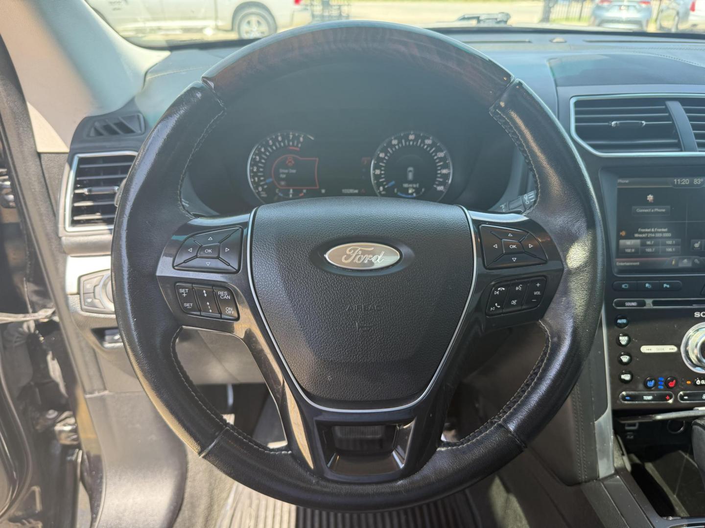 2016 Absolute Black /Medium Soft Ceramic, premium leather Ford Explorer 51920 (1FM5K8HT6GG) with an 3.5L V6 DOHC 24V engine, 6-Speed Automatic transmission, located at 2401 E Main St., Grand Prairie, TX, 75050, (972) 262-4440, 32.748981, -96.969643 - Photo#33