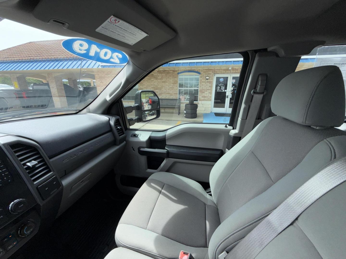 2019 Silver Spruce /Medium Earth Gray (Fleet), cloth Medium Earth Gray Ford F-350 SD 62630 (1FT8X3A60KE) with an 6.2L V8 OHV 16V engine, 6-Speed Automatic transmission, located at 2401 E Main St., Grand Prairie, TX, 75050, (972) 262-4440, 32.748981, -96.969643 - Photo#6
