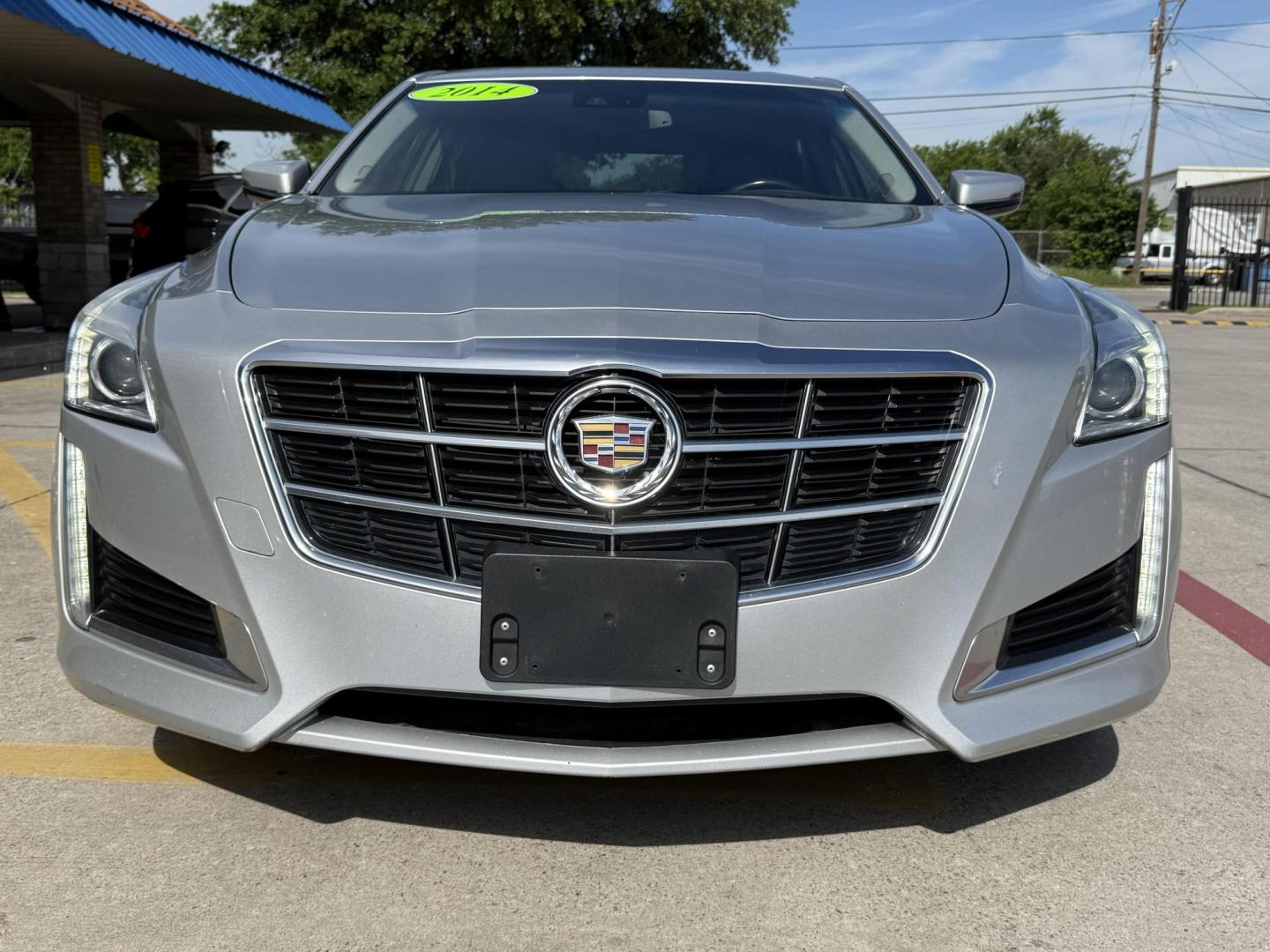 2014 Radiant Silver Metallic /Light Cashmere/Medium Cashmere Twilight Blue/Jet B Cadillac CTS 47084 (1G6AX5SXXE0) with an 2.0L L4 DOHC 16V TURBO engine, 6-Speed Automatic transmission, located at 2401 E Main St., Grand Prairie, TX, 75050, (972) 262-4440, 32.748981, -96.969643 - Photo#4