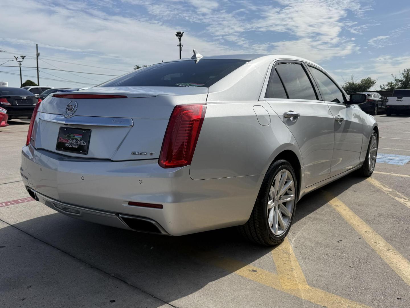 2014 Radiant Silver Metallic /Light Cashmere/Medium Cashmere Twilight Blue/Jet B Cadillac CTS 47084 (1G6AX5SXXE0) with an 2.0L L4 DOHC 16V TURBO engine, 6-Speed Automatic transmission, located at 2401 E Main St., Grand Prairie, TX, 75050, (972) 262-4440, 32.748981, -96.969643 - Photo#24