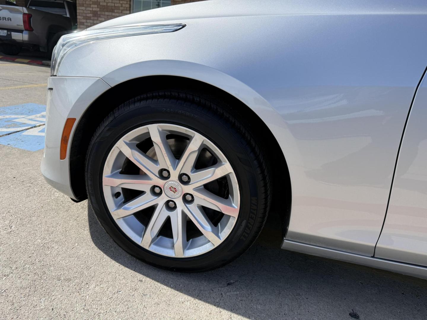 2014 Radiant Silver Metallic /Light Cashmere/Medium Cashmere Twilight Blue/Jet B Cadillac CTS 47084 (1G6AX5SXXE0) with an 2.0L L4 DOHC 16V TURBO engine, 6-Speed Automatic transmission, located at 2401 E Main St., Grand Prairie, TX, 75050, (972) 262-4440, 32.748981, -96.969643 - Photo#28