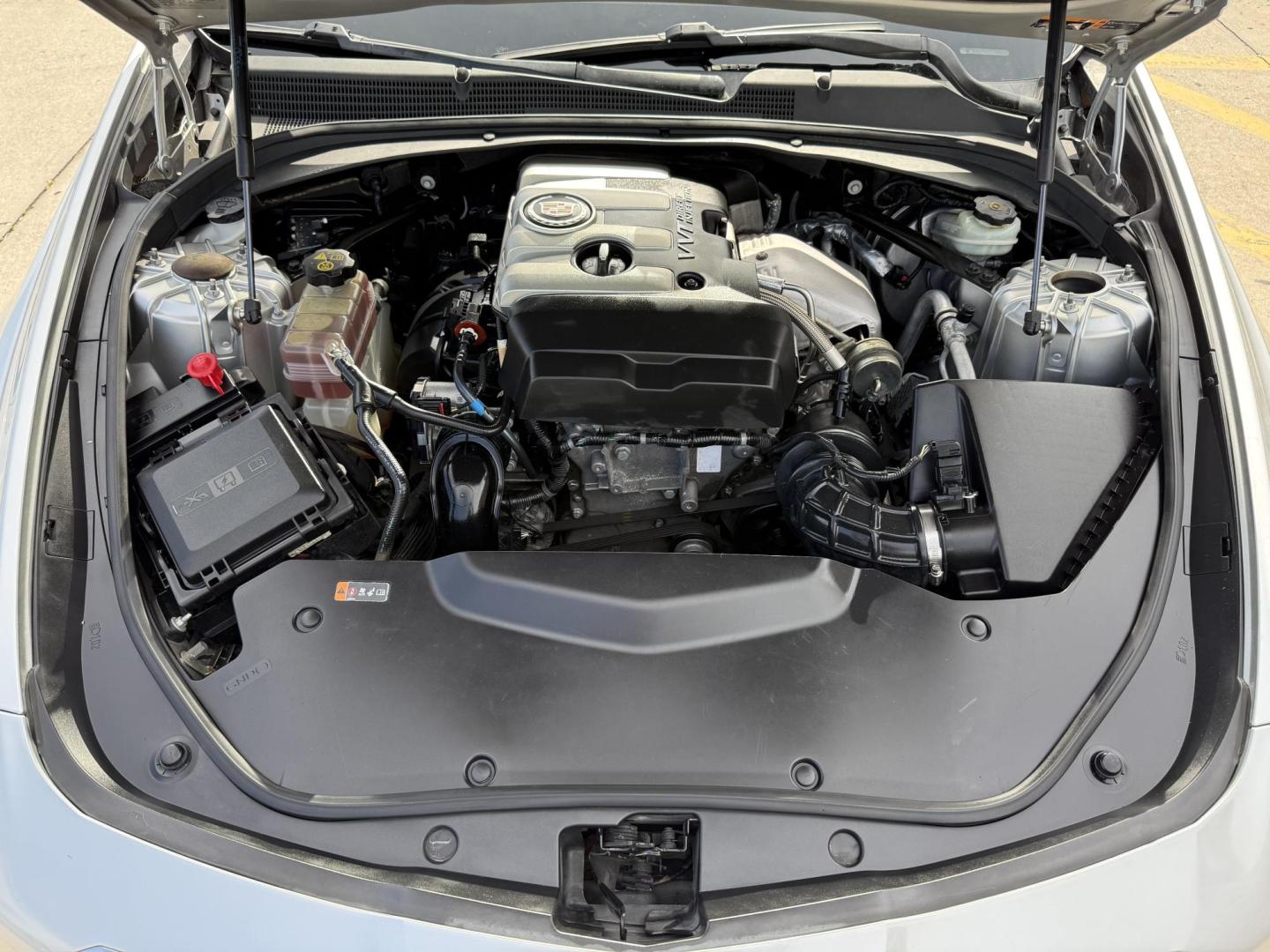 2014 Radiant Silver Metallic /Light Cashmere/Medium Cashmere Twilight Blue/Jet B Cadillac CTS 47084 (1G6AX5SXXE0) with an 2.0L L4 DOHC 16V TURBO engine, 6-Speed Automatic transmission, located at 2401 E Main St., Grand Prairie, TX, 75050, (972) 262-4440, 32.748981, -96.969643 - Photo#30