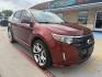 2014 Sunset Metallic /Charcoal Blk/Silver Smoke Ford Edge 47563 (2FMDK3AK2EB) with an 3.7L V6 DOHC 24V engine, 6-Speed Automatic transmission, located at 2401 E Main St., Grand Prairie, TX, 75050, (972) 262-4440, 32.748981, -96.969643 - Photo#4