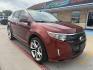 2014 Sunset Metallic /Charcoal Blk/Silver Smoke Ford Edge 47563 (2FMDK3AK2EB) with an 3.7L V6 DOHC 24V engine, 6-Speed Automatic transmission, located at 2401 E Main St., Grand Prairie, TX, 75050, (972) 262-4440, 32.748981, -96.969643 - Photo#17