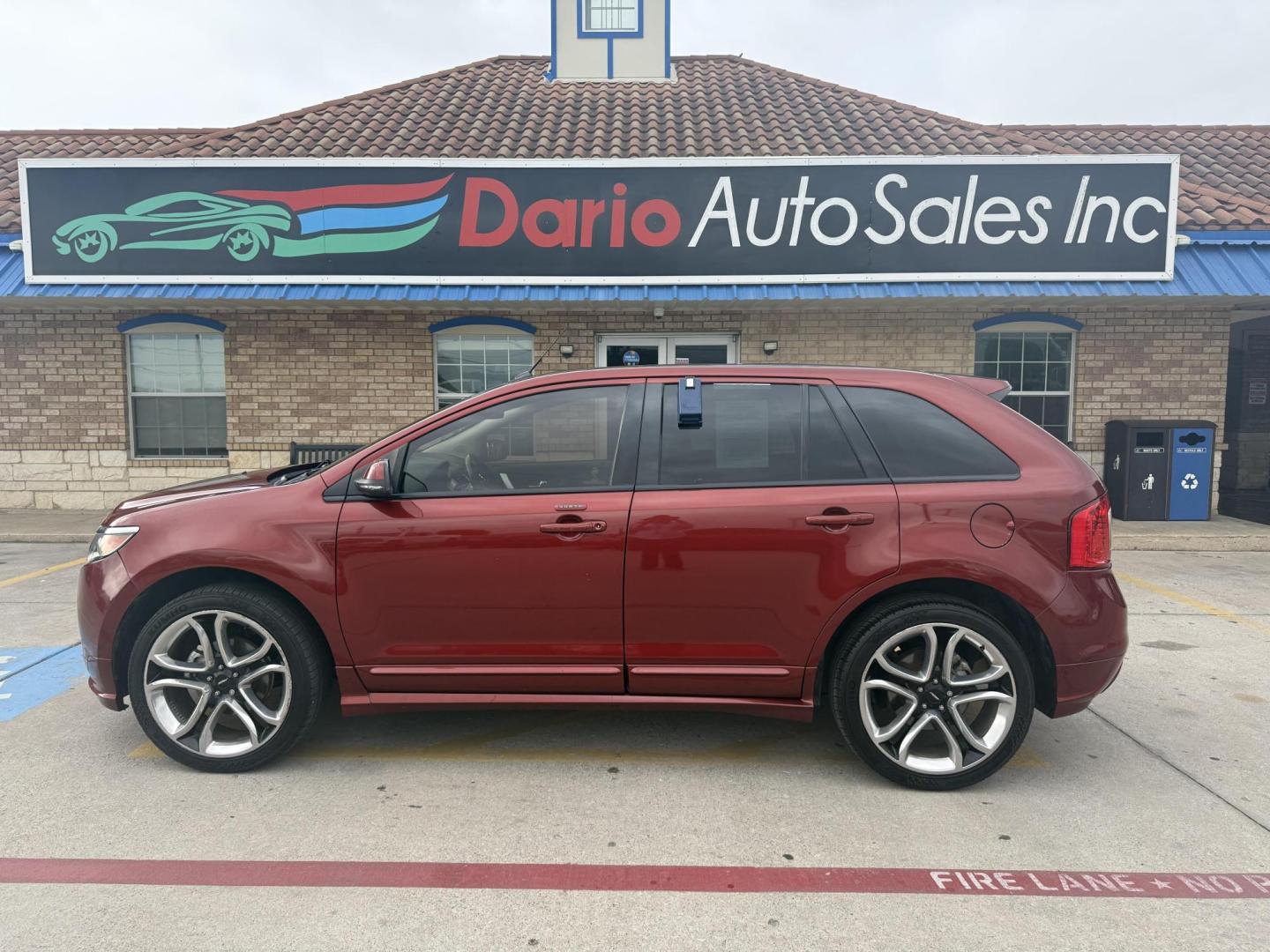2014 Sunset Metallic /Charcoal Blk/Silver Smoke Ford Edge 47563 (2FMDK3AK2EB) with an 3.7L V6 DOHC 24V engine, 6-Speed Automatic transmission, located at 2401 E Main St., Grand Prairie, TX, 75050, (972) 262-4440, 32.748981, -96.969643 - Photo#21