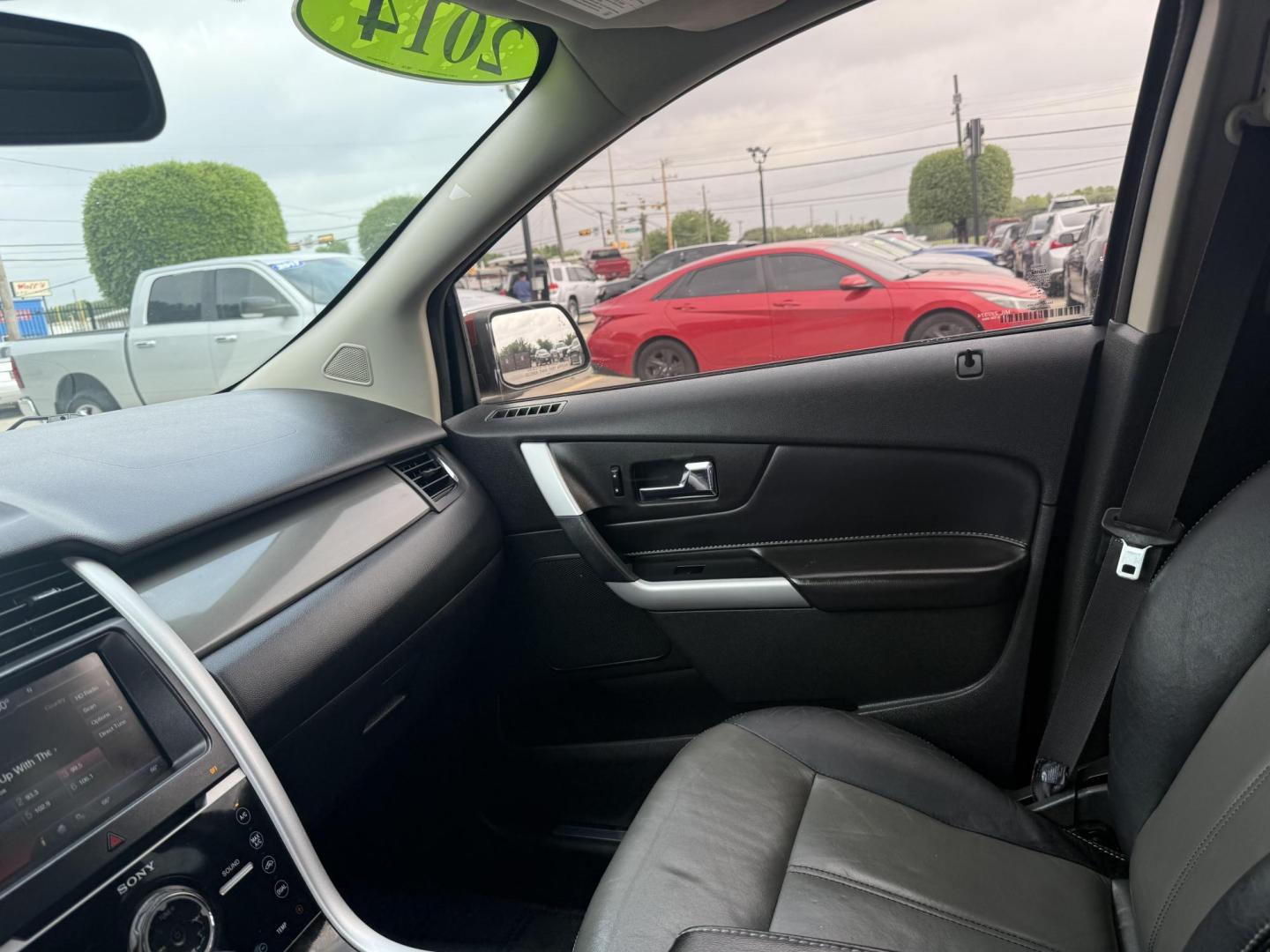 2014 Sunset Metallic /Charcoal Blk/Silver Smoke Ford Edge 47563 (2FMDK3AK2EB) with an 3.7L V6 DOHC 24V engine, 6-Speed Automatic transmission, located at 2401 E Main St., Grand Prairie, TX, 75050, (972) 262-4440, 32.748981, -96.969643 - Photo#22