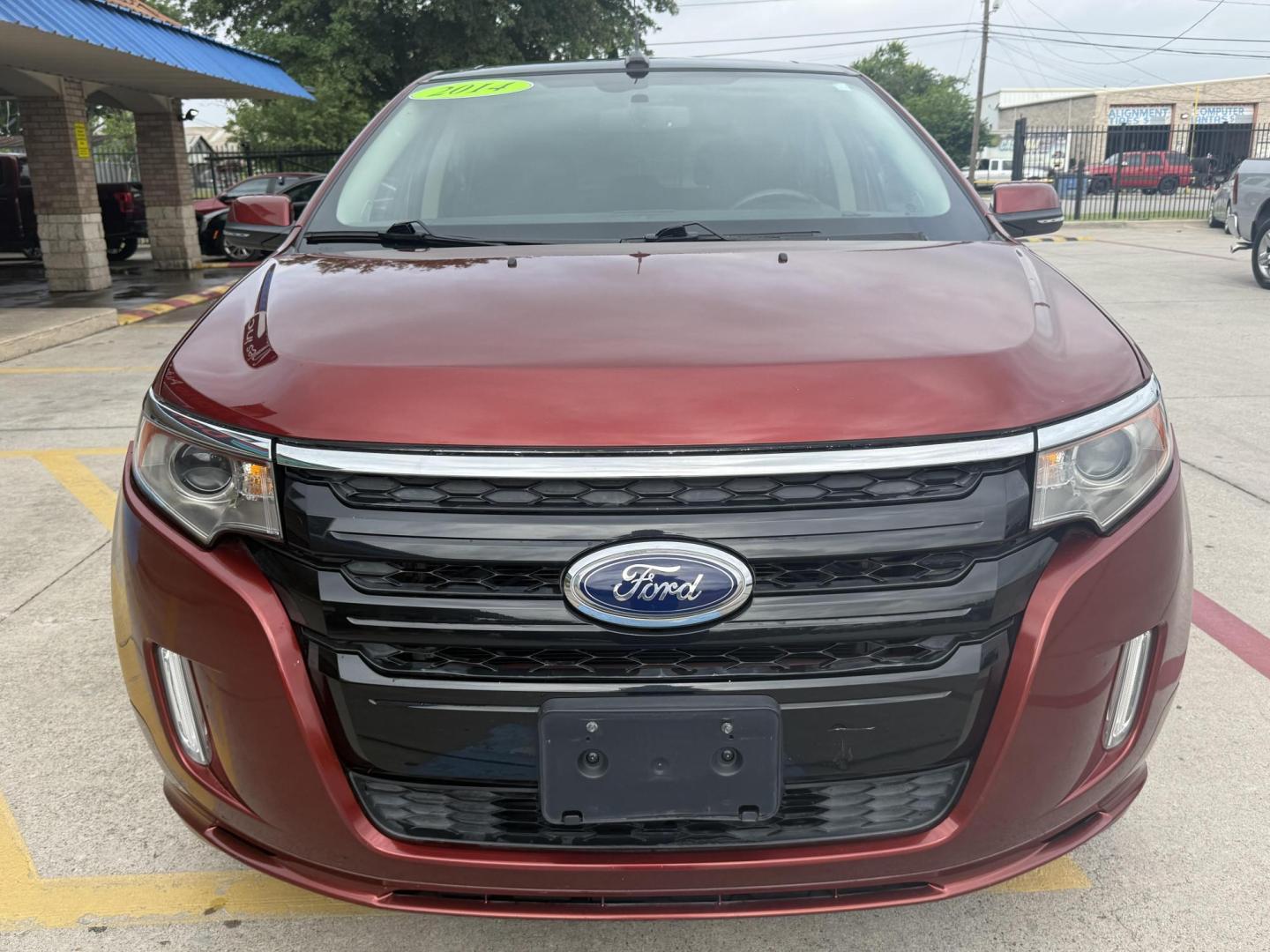 2014 Sunset Metallic /Charcoal Blk/Silver Smoke Ford Edge 47563 (2FMDK3AK2EB) with an 3.7L V6 DOHC 24V engine, 6-Speed Automatic transmission, located at 2401 E Main St., Grand Prairie, TX, 75050, (972) 262-4440, 32.748981, -96.969643 - Photo#28