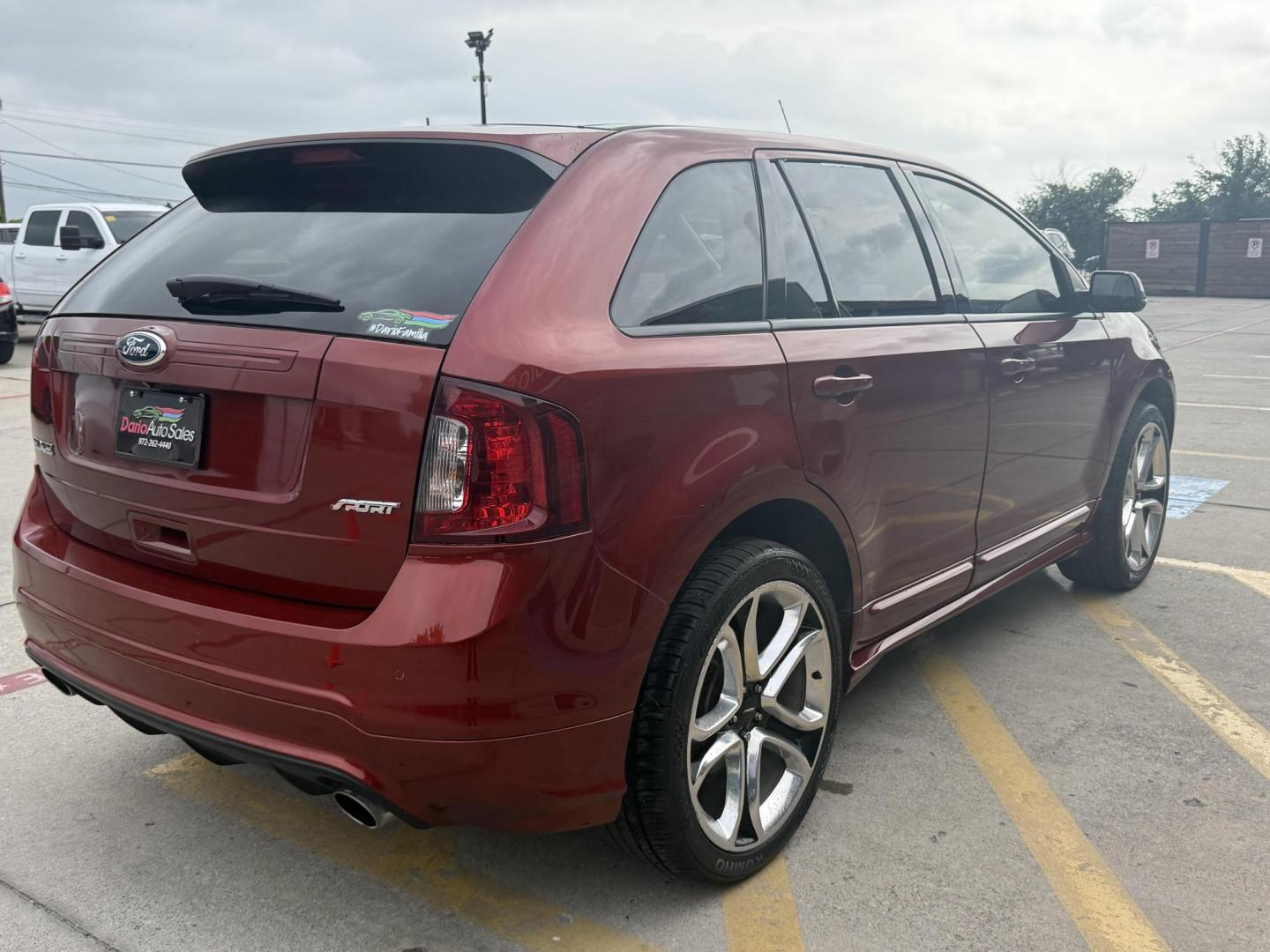 2014 Sunset Metallic /Charcoal Blk/Silver Smoke Ford Edge 47563 (2FMDK3AK2EB) with an 3.7L V6 DOHC 24V engine, 6-Speed Automatic transmission, located at 2401 E Main St., Grand Prairie, TX, 75050, (972) 262-4440, 32.748981, -96.969643 - Photo#31