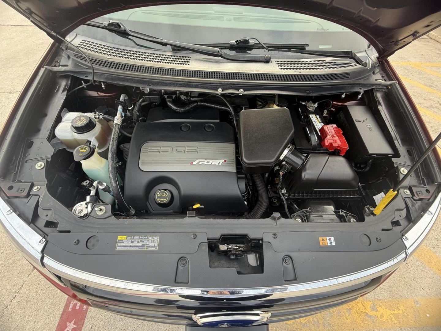 2014 Sunset Metallic /Charcoal Blk/Silver Smoke Ford Edge 47563 (2FMDK3AK2EB) with an 3.7L V6 DOHC 24V engine, 6-Speed Automatic transmission, located at 2401 E Main St., Grand Prairie, TX, 75050, (972) 262-4440, 32.748981, -96.969643 - Photo#32
