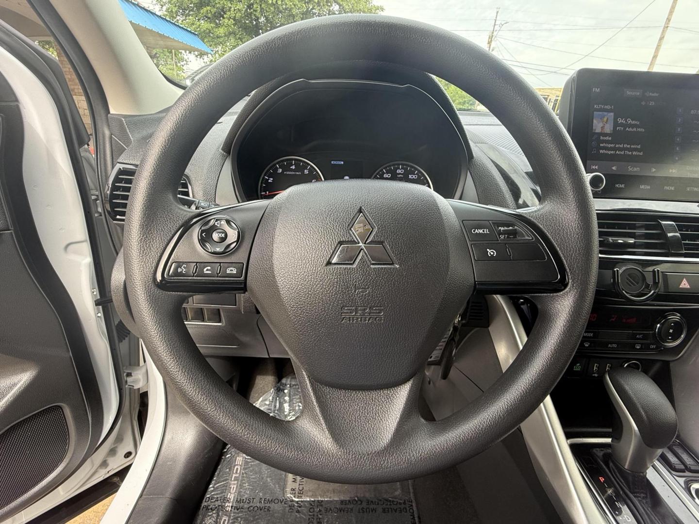 2022 White Diamond /Black Mitsubishi Eclipse Cross 76124 (JA4ATVAA2NZ) with an 1.5L L4 DOHC 16V engine, Continuously Variable Transmission transmission, located at 2401 E Main St., Grand Prairie, TX, 75050, (972) 262-4440, 32.748981, -96.969643 - Photo#15
