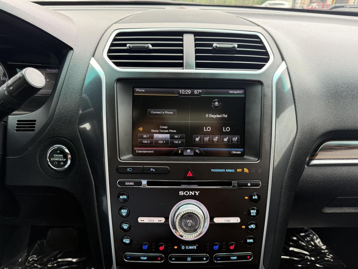 2016 Absolute Black /Ebony Black, premium leather Medium Light Camel, p Ford Explorer 51917 (1FM5K7F87GG) with an 3.5L V6 DOHC 24V engine, 6-Speed Automatic transmission, located at 2401 E Main St., Grand Prairie, TX, 75050, (972) 262-4440, 32.748981, -96.969643 - Photo#35