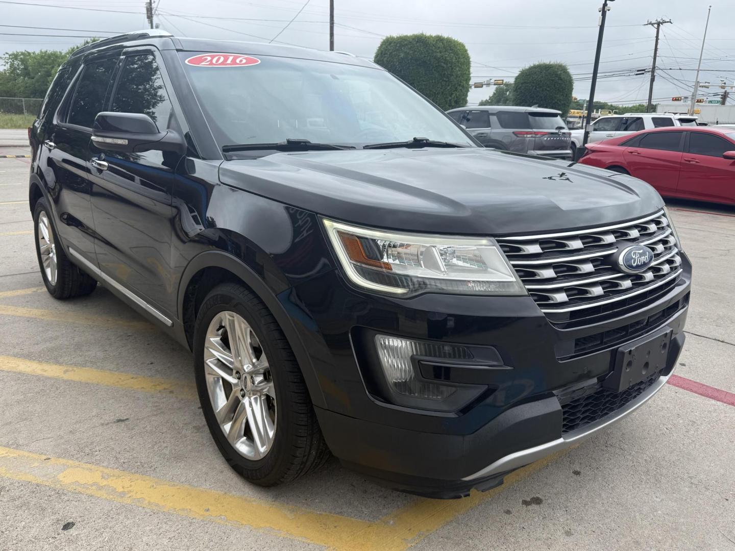 2016 Absolute Black /Ebony Black, premium leather Medium Light Camel, p Ford Explorer 51917 (1FM5K7F87GG) with an 3.5L V6 DOHC 24V engine, 6-Speed Automatic transmission, located at 2401 E Main St., Grand Prairie, TX, 75050, (972) 262-4440, 32.748981, -96.969643 - Photo#38