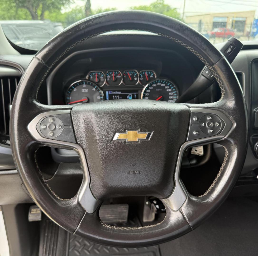 2018 Summit White /Cocoa/Dune, cloth Dark Ash Seats w/Jet Black Inter Chevrolet Silverado 1500 59685 (3GCPCREC1JG) with an 5.3L V8 OHV 16V engine, 6-Speed Automatic transmission, located at 2401 E Main St., Grand Prairie, TX, 75050, (972) 262-4440, 32.748981, -96.969643 - Photo#1