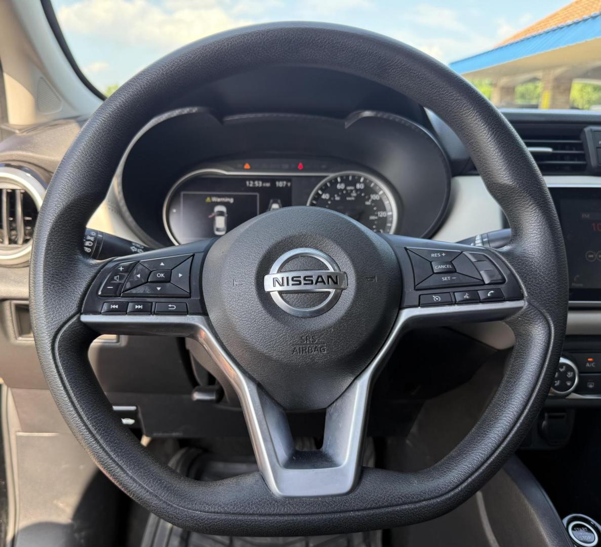 2020 Super Black /Graphite, premium cloth Nissan Versa 70760 (3N1CN8EVXLL) with an 1.6L L4 DOHC 16V engine, Continuously Variable Transmission transmission, located at 2401 E Main St., Grand Prairie, TX, 75050, (972) 262-4440, 32.748981, -96.969643 - Photo#13