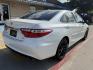 2017 Super White /Black and Ash, leather/suede Black, leather/suede Toyota Camry 55375 (4T1BF1FK8HU) with an 2.5L L4 DOHC 16V engine, 6-Speed Automatic transmission, located at 2401 E Main St., Grand Prairie, TX, 75050, (972) 262-4440, 32.748981, -96.969643 - Photo#6