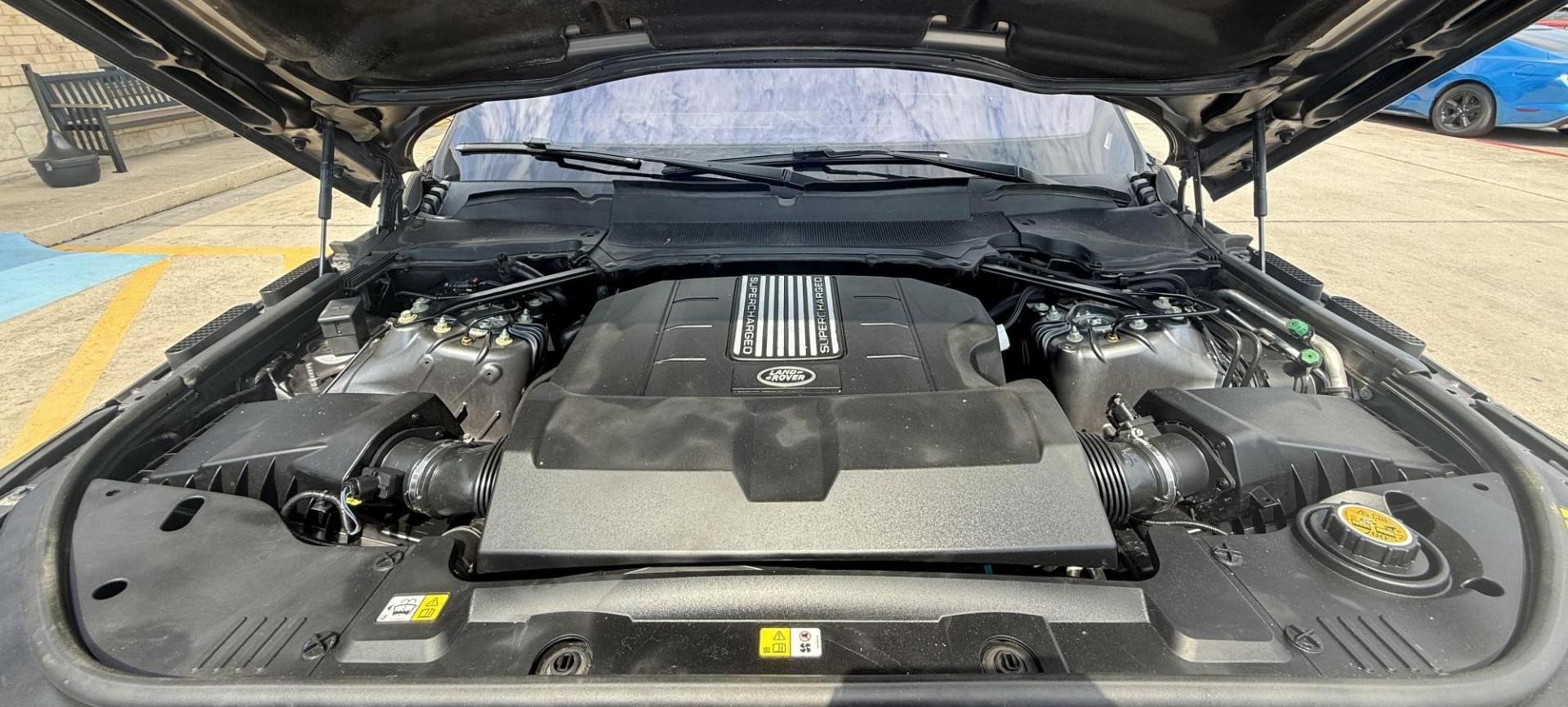2019 Bosphorus Grey SVO Ultra Metallic Gloss /Ebony w/Cirrus Headliner, premium leather Ebony, p Land Rover Range Rover Sport 66602 (SALWR2RV3KA) with an 3.0L V6 24V DOHC SUPERCHARGED engine, 8-Speed Automatic transmission, located at 2401 E Main St., Grand Prairie, TX, 75050, (972) 262-4440, 32.748981, -96.969643 - Photo#15