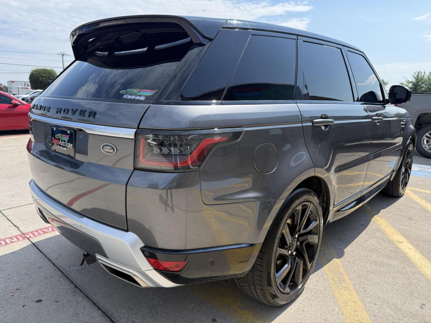 2019 Bosphorus Grey SVO Ultra Metallic Gloss /Ebony w/Cirrus Headliner, premium leather Ebony, p Land Rover Range Rover Sport 66602 (SALWR2RV3KA) with an 3.0L V6 24V DOHC SUPERCHARGED engine, 8-Speed Automatic transmission, located at 2401 E Main St., Grand Prairie, TX, 75050, (972) 262-4440, 32.748981, -96.969643 - Photo#25