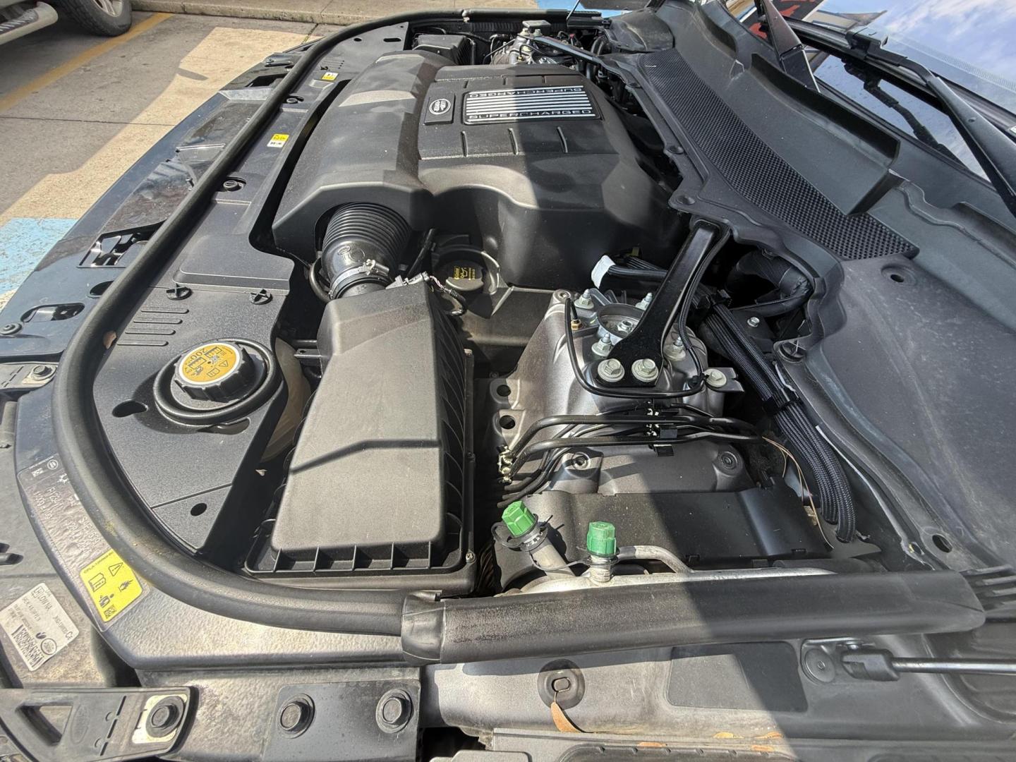 2019 Bosphorus Grey SVO Ultra Metallic Gloss /Ebony w/Cirrus Headliner, premium leather Ebony, p Land Rover Range Rover Sport 66602 (SALWR2RV3KA) with an 3.0L V6 24V DOHC SUPERCHARGED engine, 8-Speed Automatic transmission, located at 2401 E Main St., Grand Prairie, TX, 75050, (972) 262-4440, 32.748981, -96.969643 - Photo#29