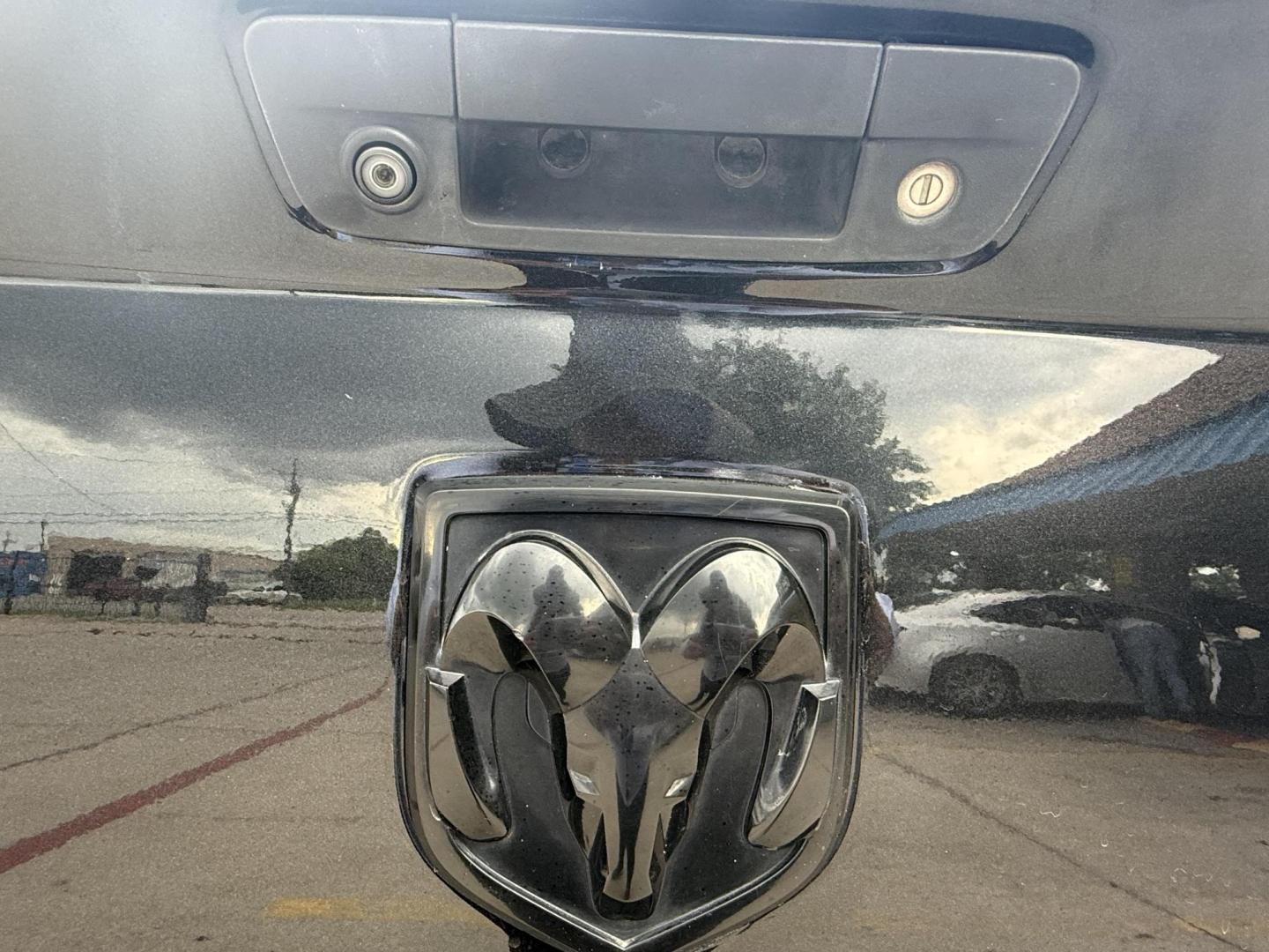 2016 Black Clear Coat /Black/Diesel Gray, cloth Black/Diesel Gray, vinyl RAM 1500 53842 (1C6RR6FG2GS) with an 3.6L V6 DOHC 24V FFV engine, 8-Speed Automatic transmission, located at 2401 E Main St., Grand Prairie, TX, 75050, (972) 262-4440, 32.748981, -96.969643 - Photo#1