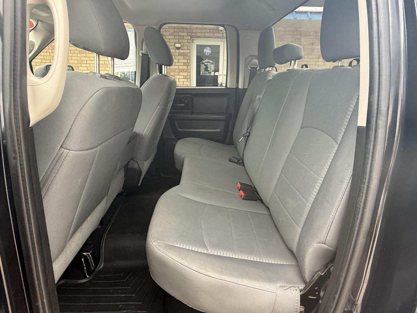 2016 Black Clear Coat /Black/Diesel Gray, cloth Black/Diesel Gray, vinyl RAM 1500 53842 (1C6RR6FG2GS) with an 3.6L V6 DOHC 24V FFV engine, 8-Speed Automatic transmission, located at 2401 E Main St., Grand Prairie, TX, 75050, (972) 262-4440, 32.748981, -96.969643 - Photo#15