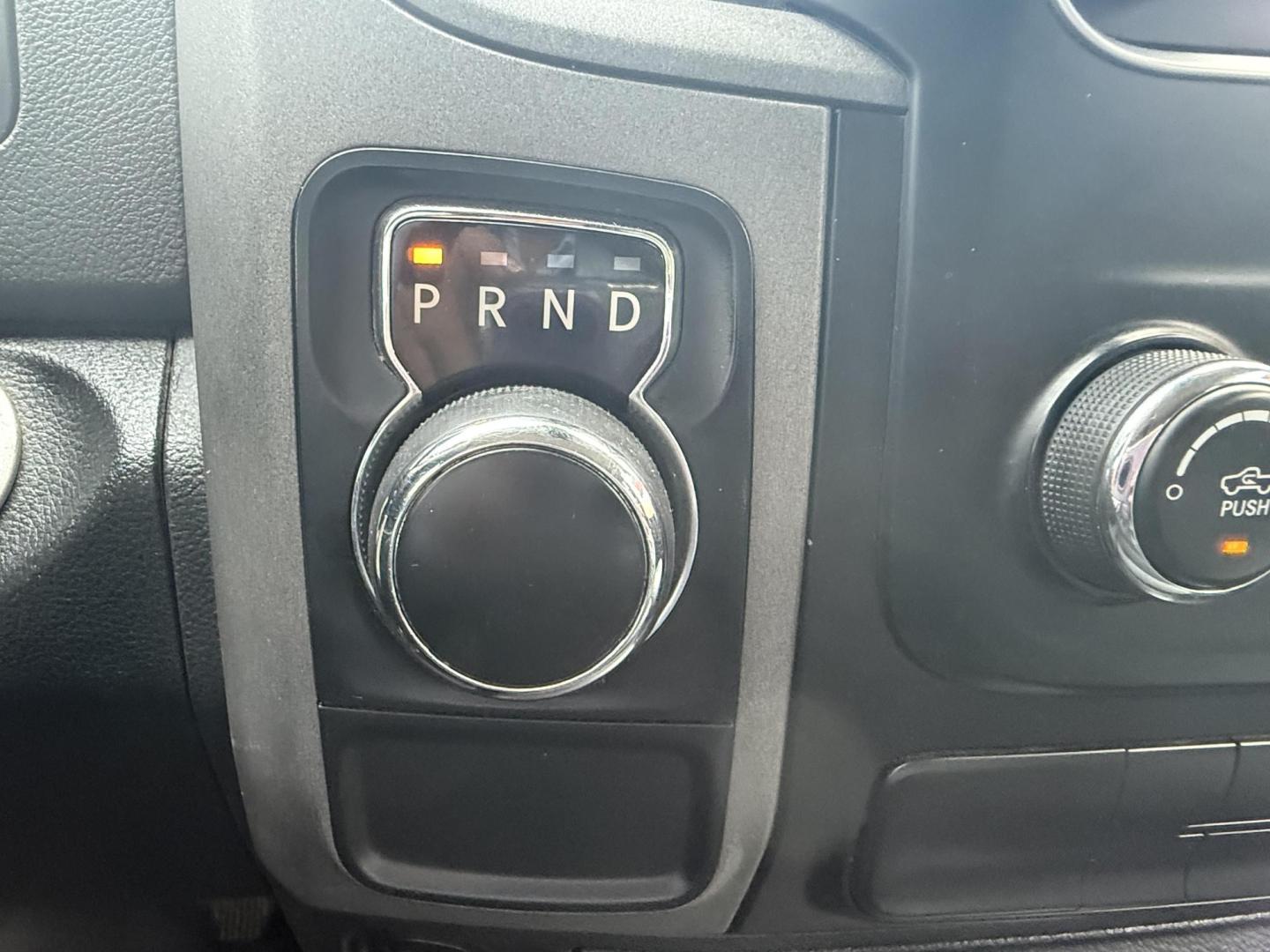 2016 Black Clear Coat /Black/Diesel Gray, cloth Black/Diesel Gray, vinyl RAM 1500 53842 (1C6RR6FG2GS) with an 3.6L V6 DOHC 24V FFV engine, 8-Speed Automatic transmission, located at 2401 E Main St., Grand Prairie, TX, 75050, (972) 262-4440, 32.748981, -96.969643 - Photo#24