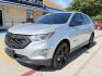2019 Silver Ice Metallic /Jet Black, premium cloth Jet Black/Cinnamon, cloth Chevrolet Equinox 63877 (2GNAXLEX4K6) with an 2.0L L4 DOHC 16V engine, 9-Speed Automatic transmission, located at 2401 E Main St., Grand Prairie, TX, 75050, (972) 262-4440, 32.748981, -96.969643 - Photo#0