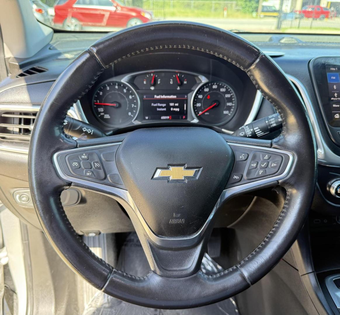 2019 Silver Ice Metallic /Jet Black, premium cloth Jet Black/Cinnamon, cloth Chevrolet Equinox 63877 (2GNAXLEX4K6) with an 2.0L L4 DOHC 16V engine, 9-Speed Automatic transmission, located at 2401 E Main St., Grand Prairie, TX, 75050, (972) 262-4440, 32.748981, -96.969643 - Photo#2