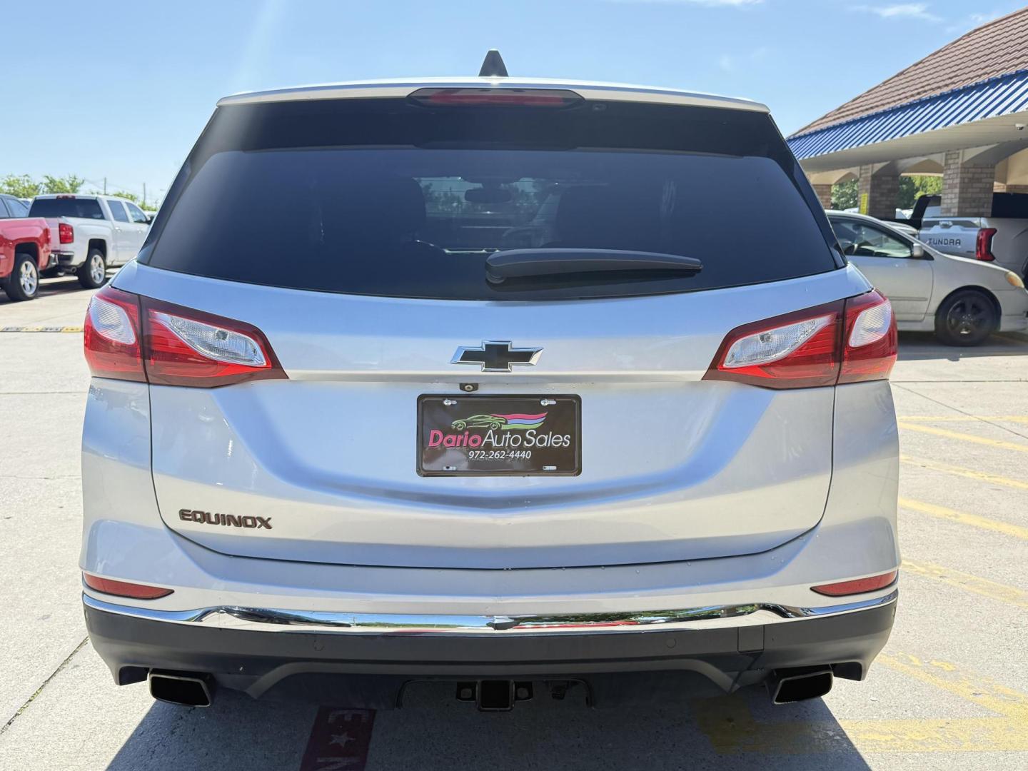 2019 Silver Ice Metallic /Jet Black, premium cloth Jet Black/Cinnamon, cloth Chevrolet Equinox 63877 (2GNAXLEX4K6) with an 2.0L L4 DOHC 16V engine, 9-Speed Automatic transmission, located at 2401 E Main St., Grand Prairie, TX, 75050, (972) 262-4440, 32.748981, -96.969643 - Photo#30