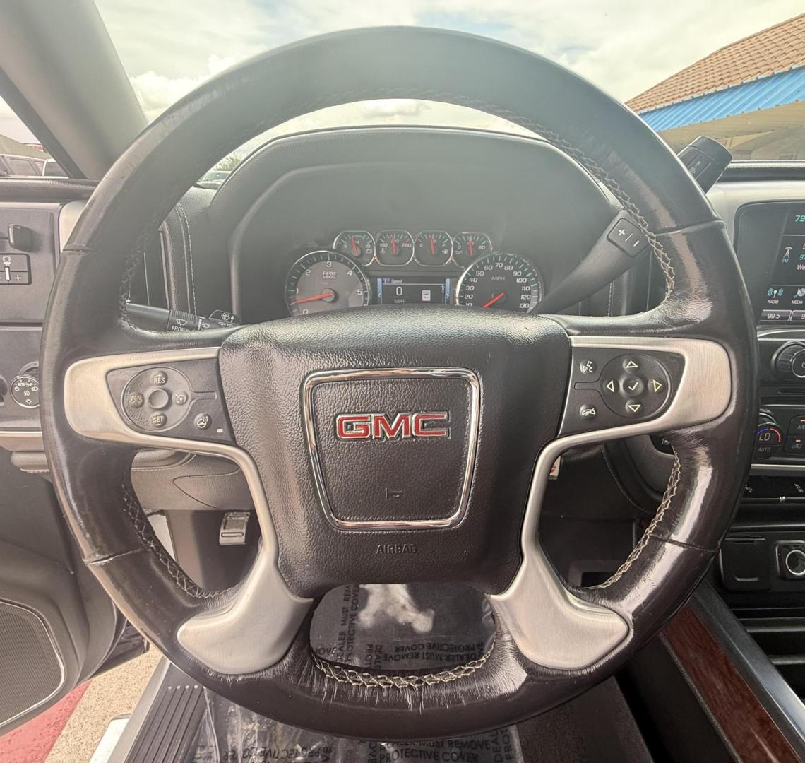 2018 Quicksilver Metallic /Cocoa/Dune, leather Dark Ash Seats w/Jet Black Int GMC Sierra 1500 60193 (3GTP1NEC6JG) with an 5.3L V8 OHV 16V engine, 6-Speed Automatic transmission, located at 2401 E Main St., Grand Prairie, TX, 75050, (972) 262-4440, 32.748981, -96.969643 - Photo#27
