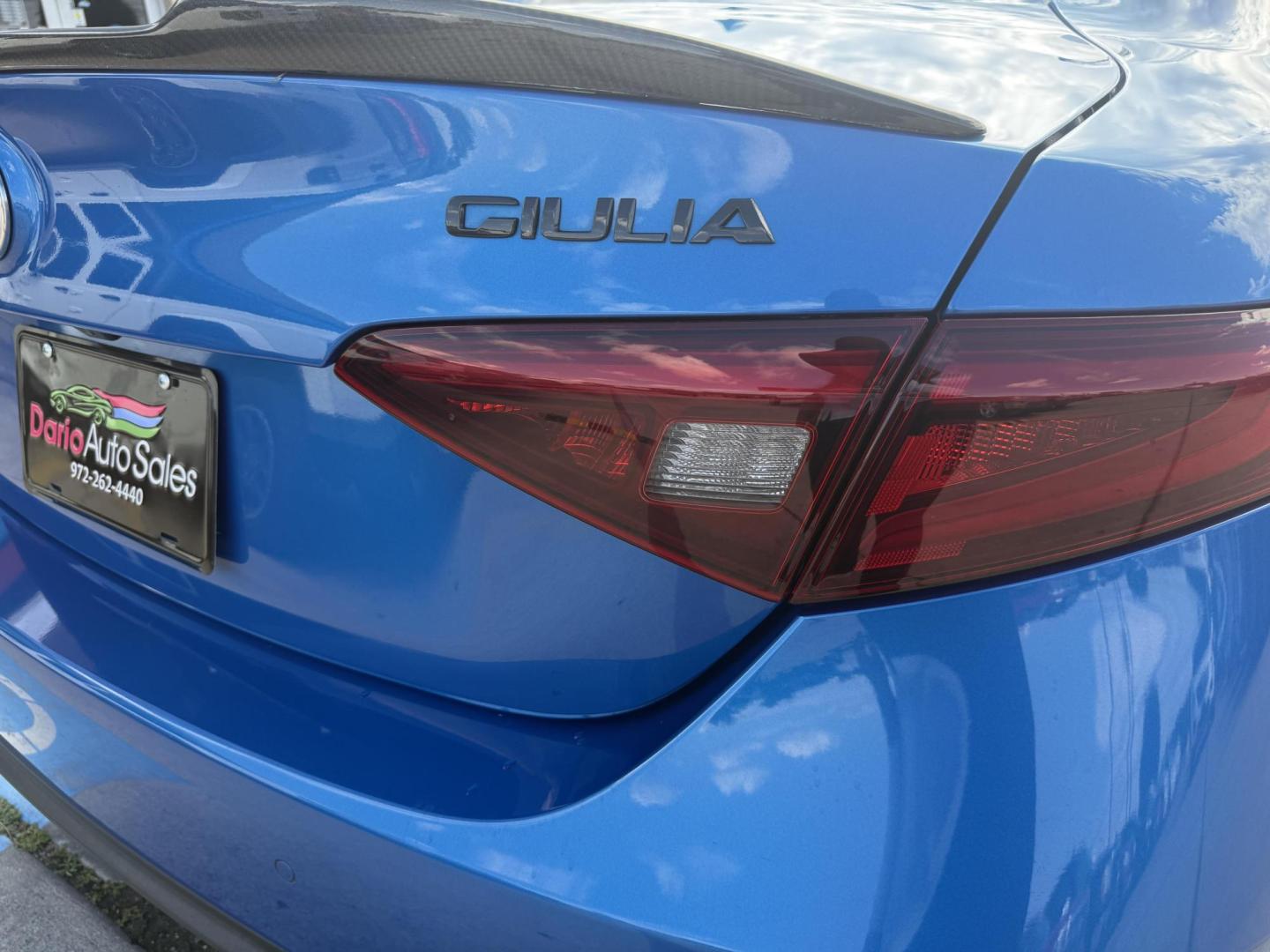 2020 Misano Blue Metallic /Black, leather Black/Ice, leather Black/Red, leath Alfa Romeo Giulia 73093 (ZARFANBN1L7) with an 2.0L L4 DOHC 16V engine, 8-Speed Automatic transmission, located at 2401 E Main St., Grand Prairie, TX, 75050, (972) 262-4440, 32.748981, -96.969643 - Photo#6