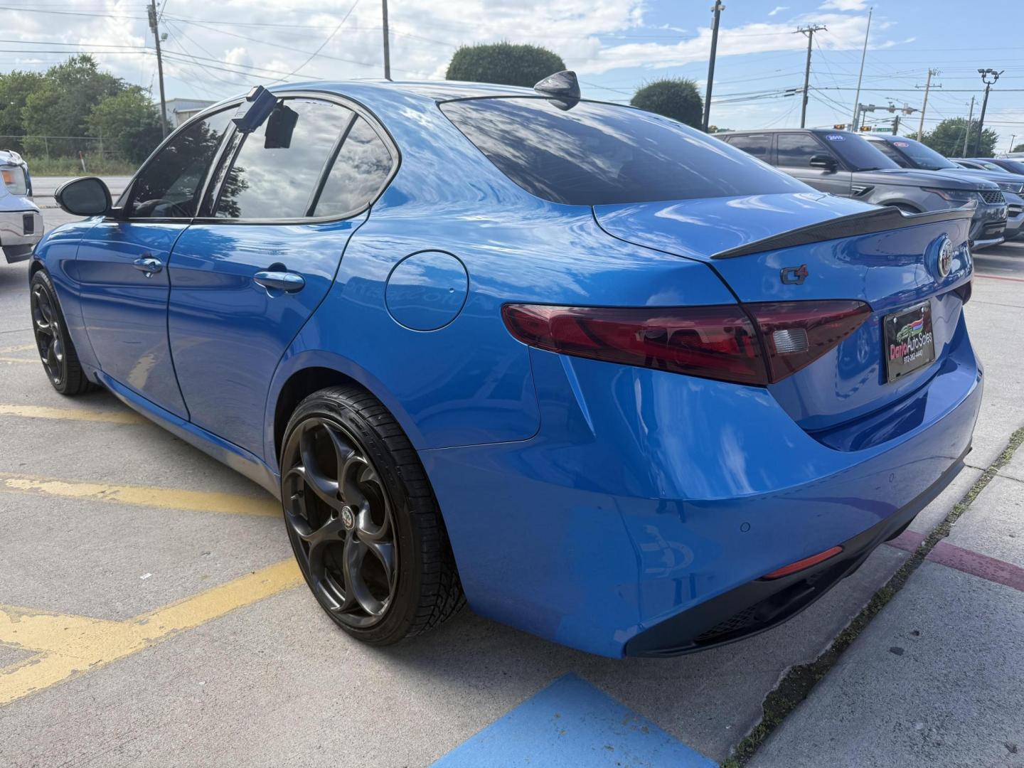 2020 Misano Blue Metallic /Black, leather Black/Ice, leather Black/Red, leath Alfa Romeo Giulia 73093 (ZARFANBN1L7) with an 2.0L L4 DOHC 16V engine, 8-Speed Automatic transmission, located at 2401 E Main St., Grand Prairie, TX, 75050, (972) 262-4440, 32.748981, -96.969643 - Photo#7