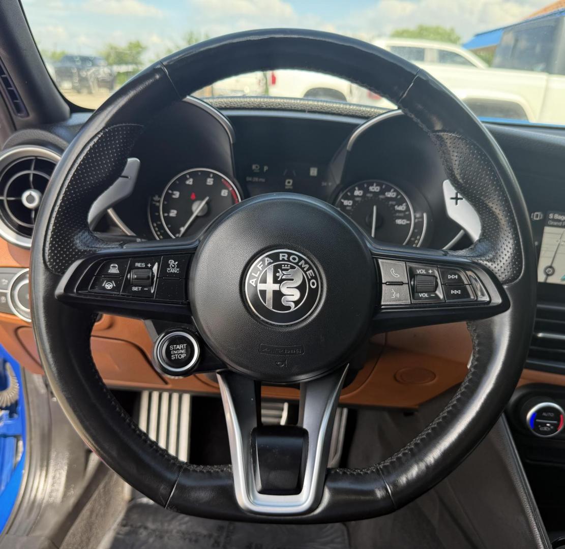 2020 Misano Blue Metallic /Black, leather Black/Ice, leather Black/Red, leath Alfa Romeo Giulia 73093 (ZARFANBN1L7) with an 2.0L L4 DOHC 16V engine, 8-Speed Automatic transmission, located at 2401 E Main St., Grand Prairie, TX, 75050, (972) 262-4440, 32.748981, -96.969643 - Photo#29
