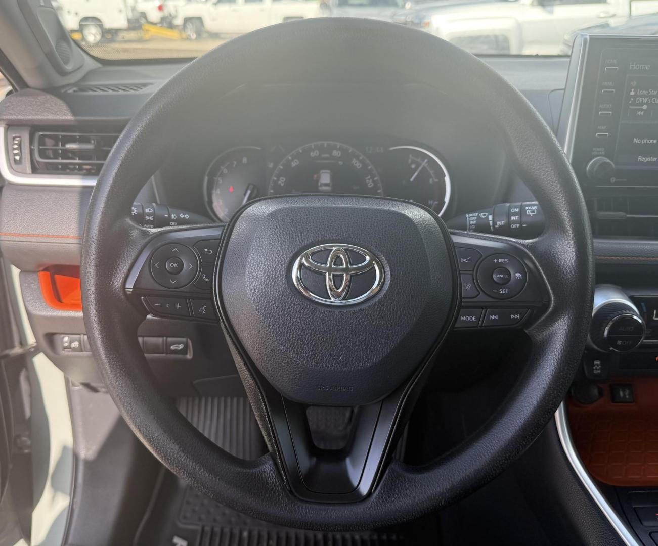 2019 Lunar Rock /Black, leatherette Mocha, leatherette Toyota RAV4 67278 (2T3J1RFV9KC) with an 2.5L L4 DOHC 16V engine, 8-Speed Automatic transmission, located at 2401 E Main St., Grand Prairie, TX, 75050, (972) 262-4440, 32.748981, -96.969643 - Photo#27