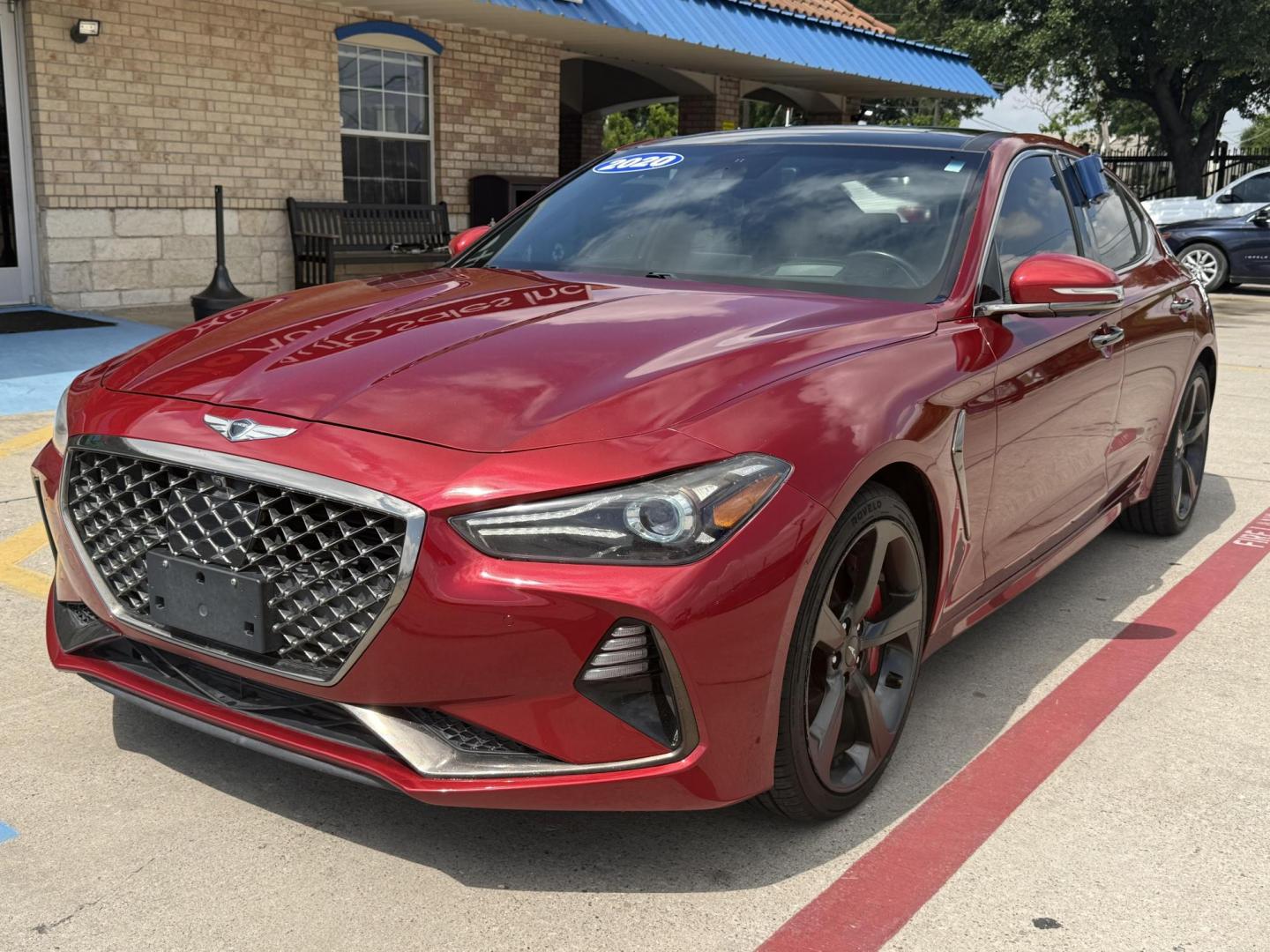 2020 No Data /No Data Genesis G70 (KMTG34LE5LU) with an 3.3L V6 DOHC 24V TURBO engine, 8-Speed Automatic transmission, located at 2401 E Main St., Grand Prairie, TX, 75050, (972) 262-4440, 32.748981, -96.969643 - Photo#7