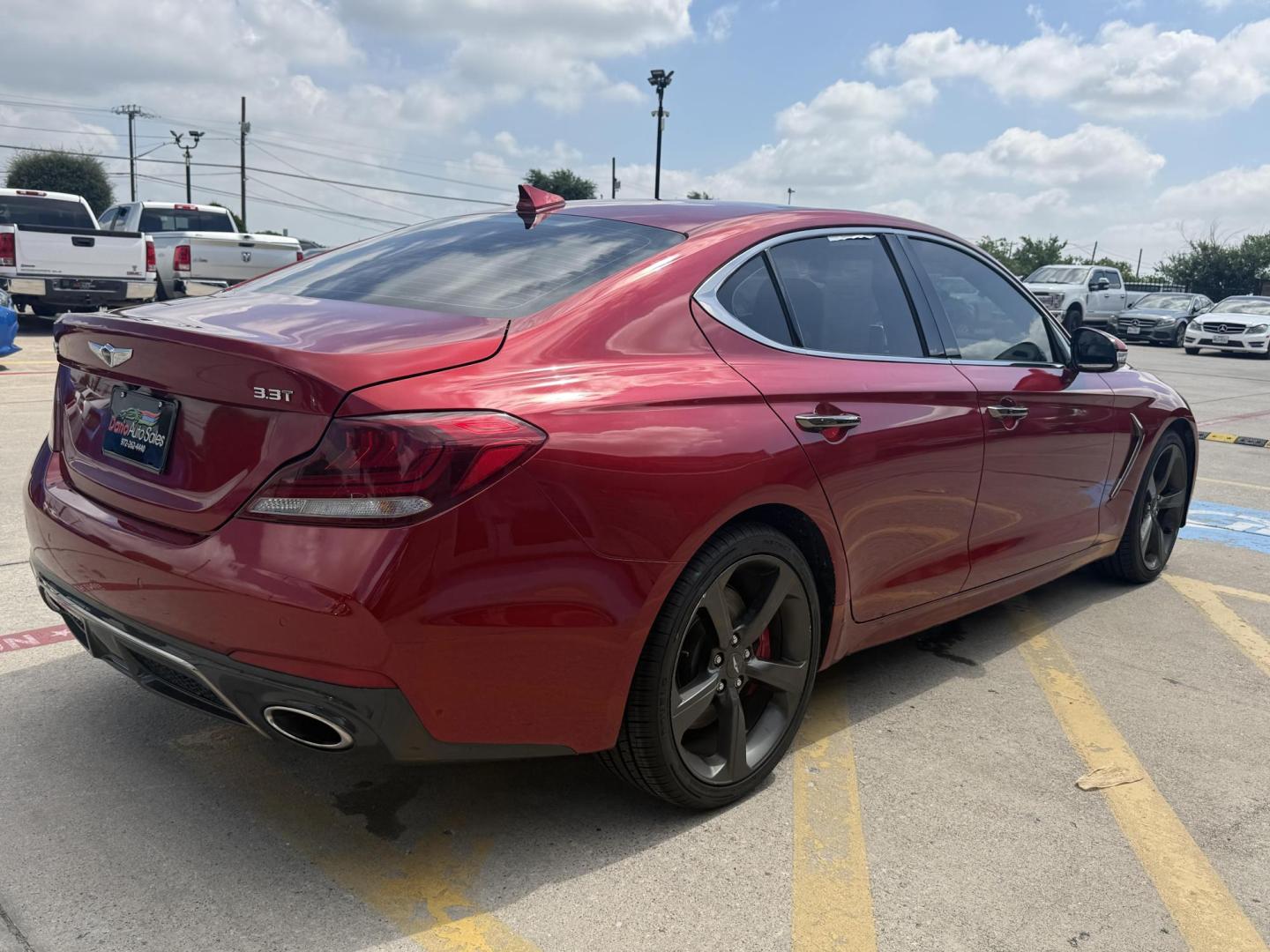2020 No Data /No Data Genesis G70 (KMTG34LE5LU) with an 3.3L V6 DOHC 24V TURBO engine, 8-Speed Automatic transmission, located at 2401 E Main St., Grand Prairie, TX, 75050, (972) 262-4440, 32.748981, -96.969643 - Photo#26