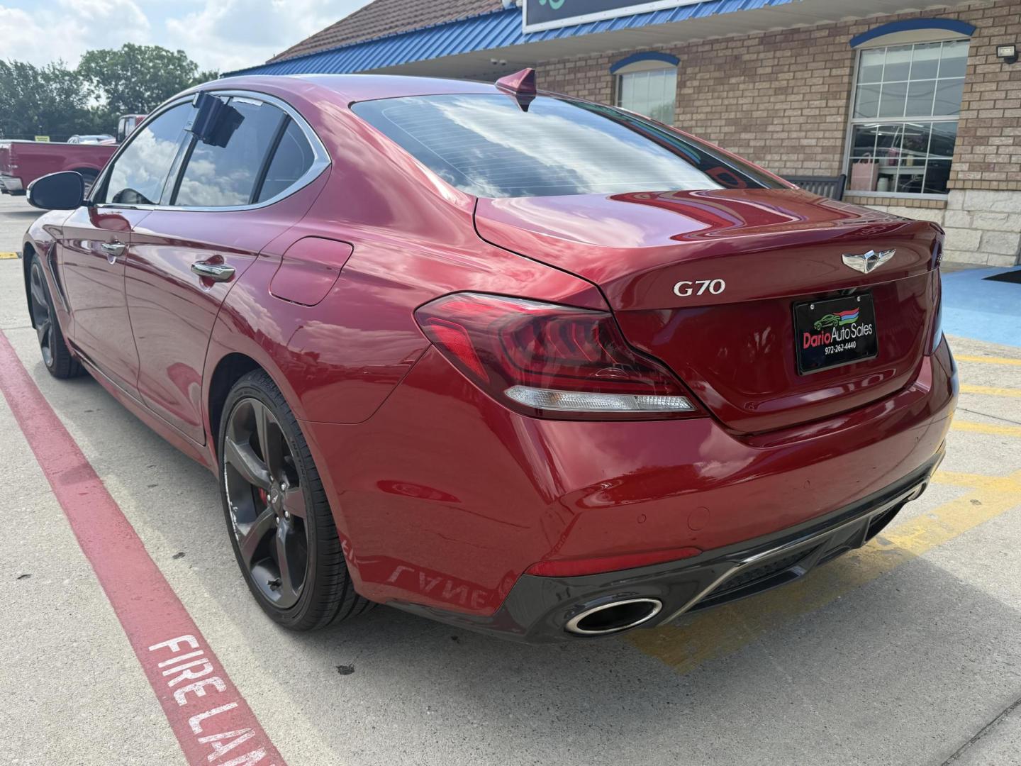 2020 No Data /No Data Genesis G70 (KMTG34LE5LU) with an 3.3L V6 DOHC 24V TURBO engine, 8-Speed Automatic transmission, located at 2401 E Main St., Grand Prairie, TX, 75050, (972) 262-4440, 32.748981, -96.969643 - Photo#29