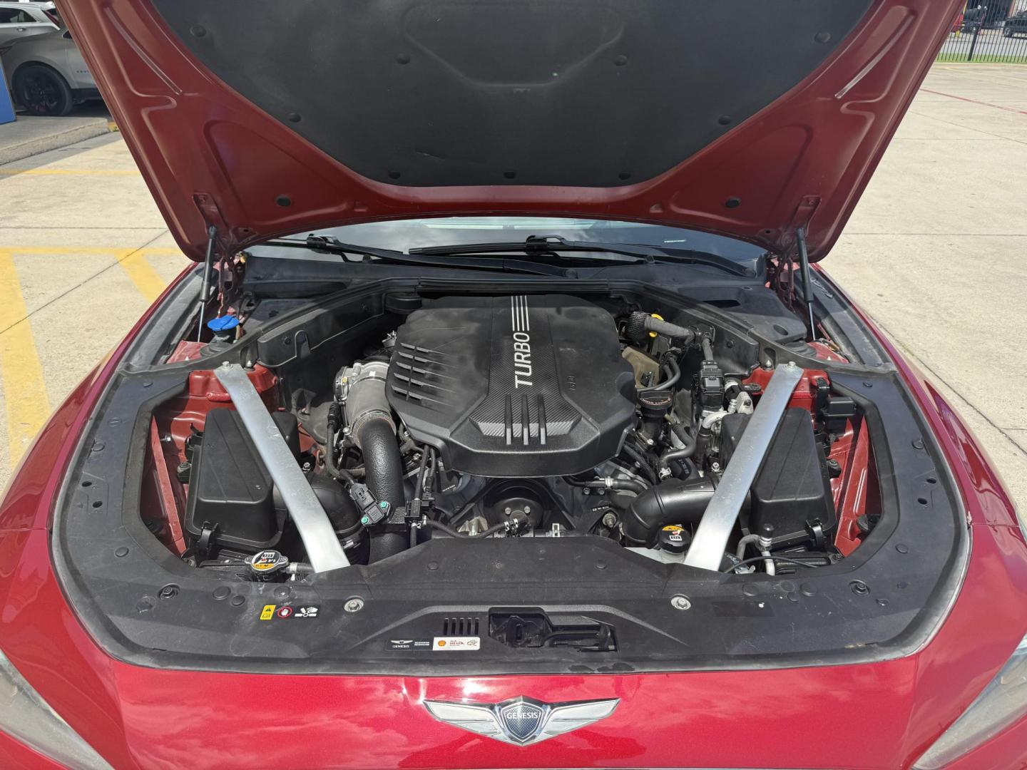 2020 No Data /No Data Genesis G70 (KMTG34LE5LU) with an 3.3L V6 DOHC 24V TURBO engine, 8-Speed Automatic transmission, located at 2401 E Main St., Grand Prairie, TX, 75050, (972) 262-4440, 32.748981, -96.969643 - Photo#31