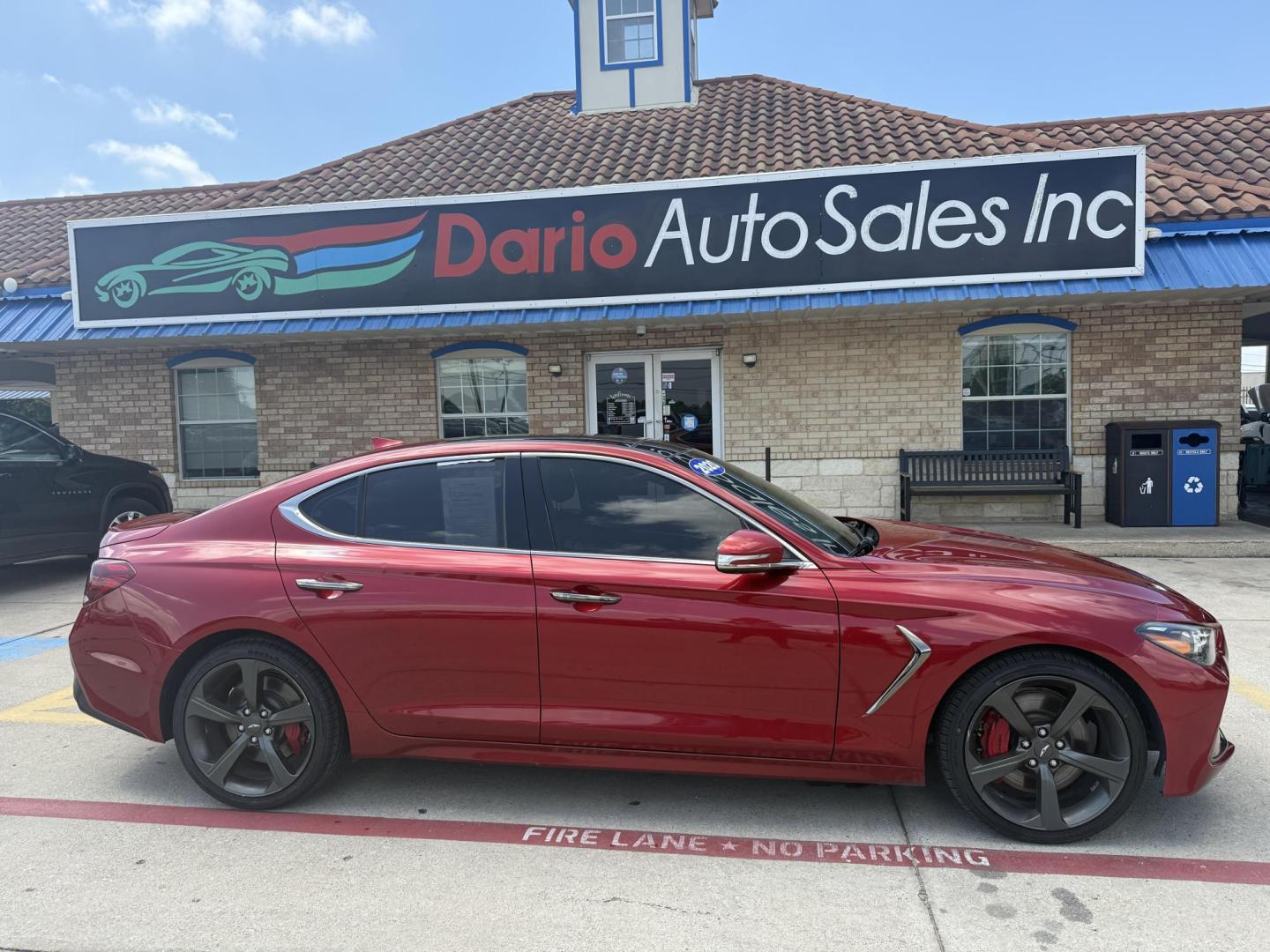 2020 No Data /No Data Genesis G70 (KMTG34LE5LU) with an 3.3L V6 DOHC 24V TURBO engine, 8-Speed Automatic transmission, located at 2401 E Main St., Grand Prairie, TX, 75050, (972) 262-4440, 32.748981, -96.969643 - Photo#34