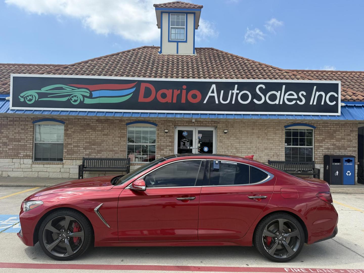 2020 No Data /No Data Genesis G70 (KMTG34LE5LU) with an 3.3L V6 DOHC 24V TURBO engine, 8-Speed Automatic transmission, located at 2401 E Main St., Grand Prairie, TX, 75050, (972) 262-4440, 32.748981, -96.969643 - Photo#35