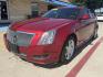 2011 Crystal Red Tintcoat /Cashmere and Cocoa Leather Interior Ebony Leather Cadillac CTS 41130 (1G6DE5EY6B0) with an 3.0L V6 DOHC 24V engine, 6-Speed Automatic6-Speed Manual transmission, located at 2401 E Main St., Grand Prairie, TX, 75050, (972) 262-4440, 32.748981, -96.969643 - Photo#0