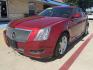 2011 Crystal Red Tintcoat /Cashmere and Cocoa Leather Interior Ebony Leather Cadillac CTS 41130 (1G6DE5EY6B0) with an 3.0L V6 DOHC 24V engine, 6-Speed Automatic6-Speed Manual transmission, located at 2401 E Main St., Grand Prairie, TX, 75050, (972) 262-4440, 32.748981, -96.969643 - Photo#2