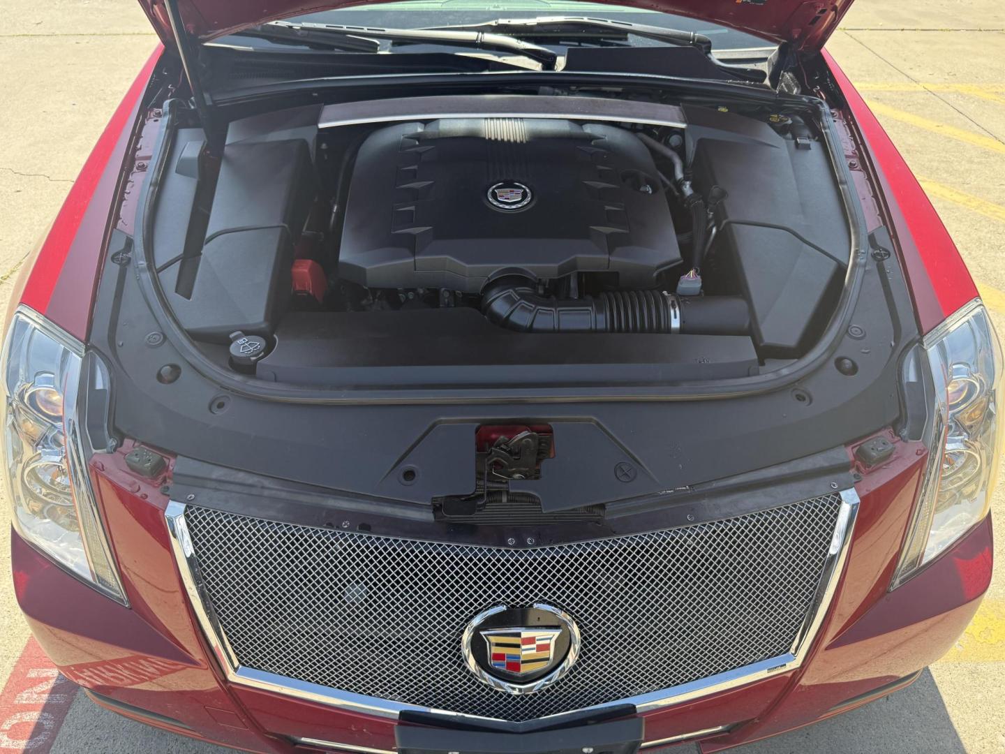 2011 Crystal Red Tintcoat /Cashmere and Cocoa Leather Interior Ebony Leather Cadillac CTS 41130 (1G6DE5EY6B0) with an 3.0L V6 DOHC 24V engine, 6-Speed Automatic6-Speed Manual transmission, located at 2401 E Main St., Grand Prairie, TX, 75050, (972) 262-4440, 32.748981, -96.969643 - Photo#3