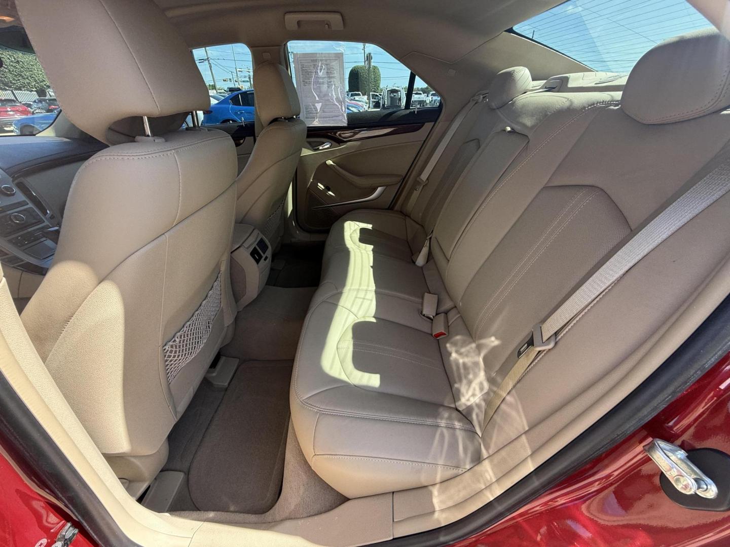 2011 Crystal Red Tintcoat /Cashmere and Cocoa Leather Interior Ebony Leather Cadillac CTS 41130 (1G6DE5EY6B0) with an 3.0L V6 DOHC 24V engine, 6-Speed Automatic6-Speed Manual transmission, located at 2401 E Main St., Grand Prairie, TX, 75050, (972) 262-4440, 32.748981, -96.969643 - Photo#8