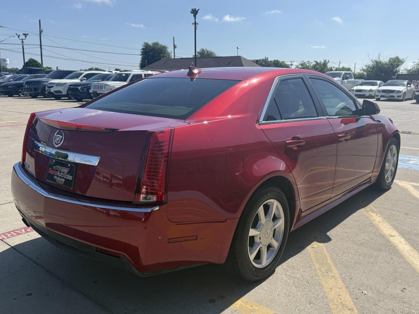2011 Crystal Red Tintcoat /Cashmere and Cocoa Leather Interior Ebony Leather Cadillac CTS 41130 (1G6DE5EY6B0) with an 3.0L V6 DOHC 24V engine, 6-Speed Automatic6-Speed Manual transmission, located at 2401 E Main St., Grand Prairie, TX, 75050, (972) 262-4440, 32.748981, -96.969643 - Photo#12