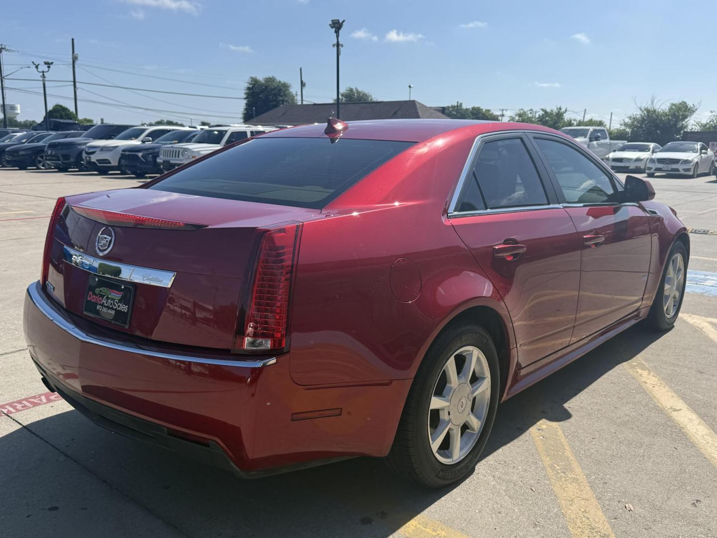 2011 Crystal Red Tintcoat /Cashmere and Cocoa Leather Interior Ebony Leather Cadillac CTS 41130 (1G6DE5EY6B0) with an 3.0L V6 DOHC 24V engine, 6-Speed Automatic6-Speed Manual transmission, located at 2401 E Main St., Grand Prairie, TX, 75050, (972) 262-4440, 32.748981, -96.969643 - Photo#15
