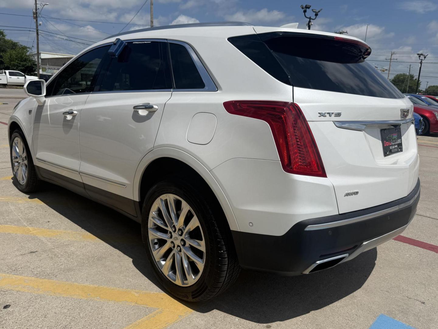 2017 Crystal White Tricoat /Jet Black, premium leather Maple Sugar w/Jet Black Cadillac XT5 54872 (1GYKNFRS8HZ) with an 3.6L V6 DOHC 24V engine, 8-Speed Automatic transmission, located at 2401 E Main St., Grand Prairie, TX, 75050, (972) 262-4440, 32.748981, -96.969643 - Photo#2