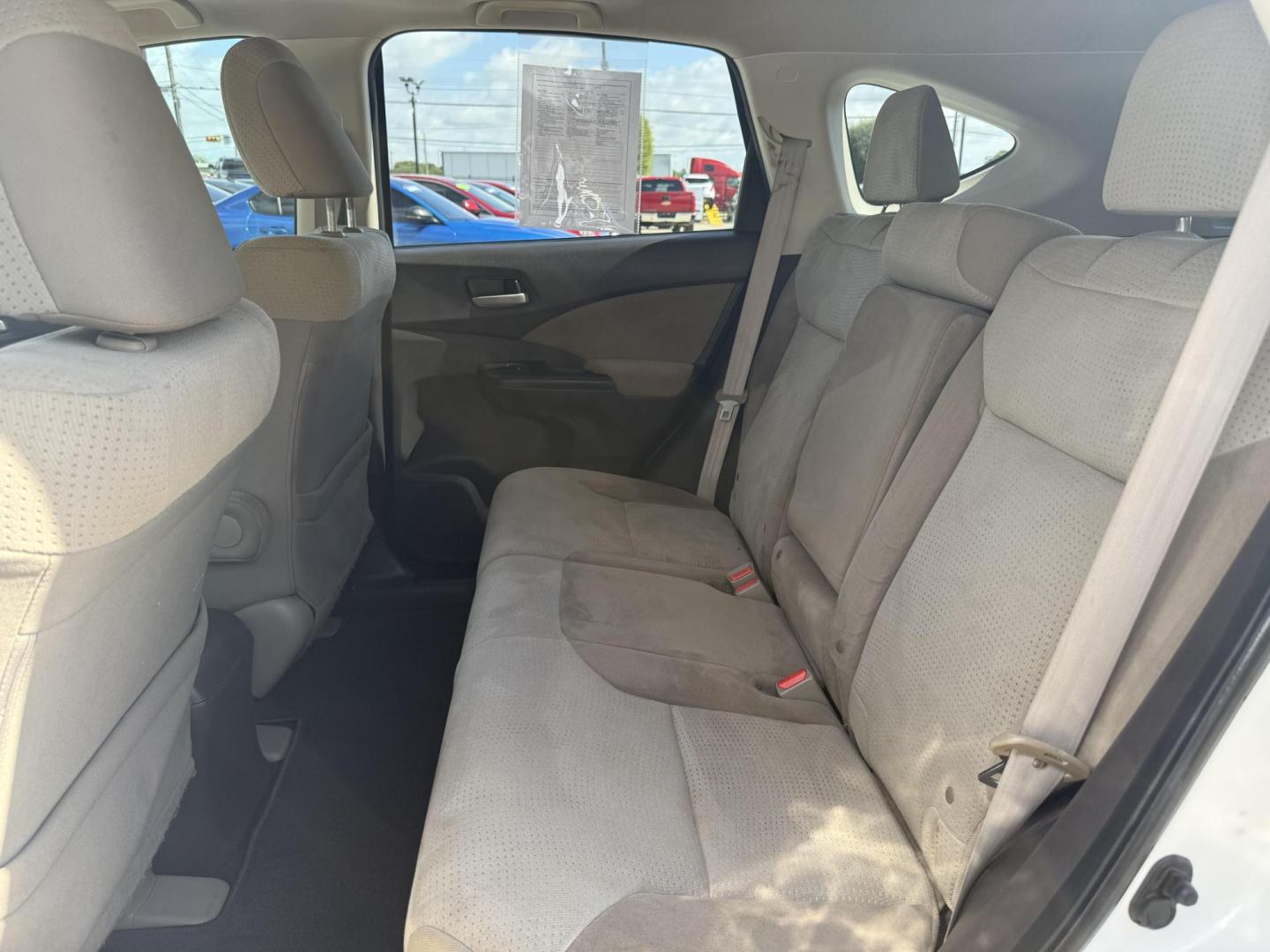2012 White Diamond Pearl /Beige Cloth Interior Black Cloth Interior Gray Clo Honda CR-V 44641 (5J6RM3H50CL) with an 2.4L L4 DOHC 16V engine, 5-Speed Automatic transmission, located at 2401 E Main St., Grand Prairie, TX, 75050, (972) 262-4440, 32.748981, -96.969643 - Photo#2
