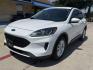 2020 Oxford White /Dark Earth Gray, premium cloth Sandstone, premium Ford Escape 70020 (1FMCU0G62LU) with an 1.5L L3 engine, 8-Speed Automatic transmission, located at 2401 E Main St., Grand Prairie, TX, 75050, (972) 262-4440, 32.748981, -96.969643- Photo#0