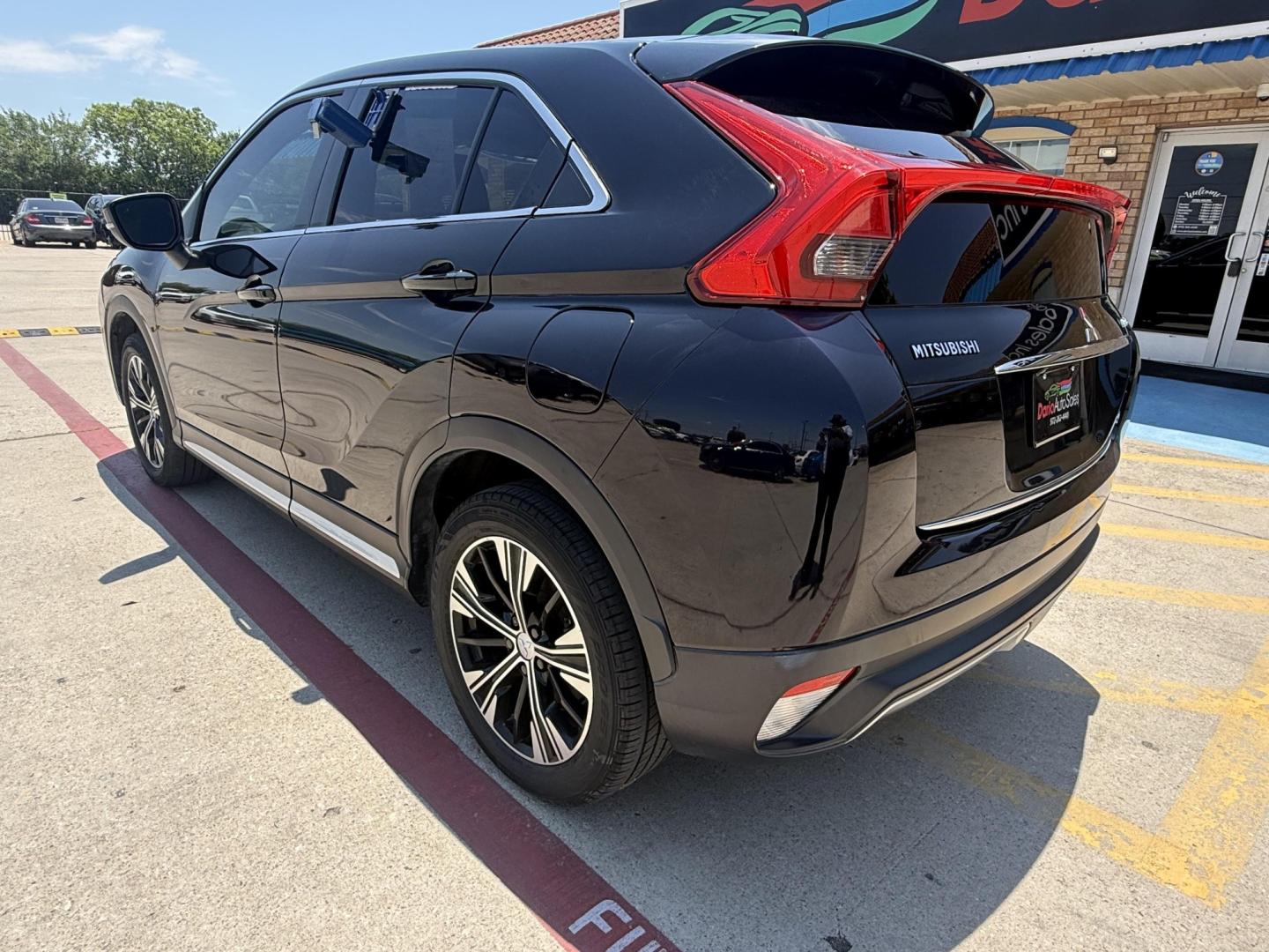 2018 Tarmac Black Metallic /Black, premium cloth Gray, premium cloth Mitsubishi Eclipse Cross 61264 (JA4AT5AA4JZ) with an 1.5L L4 DOHC 16V engine, Continuously Variable Transmission transmission, located at 2401 E Main St., Grand Prairie, TX, 75050, (972) 262-4440, 32.748981, -96.969643- Photo#1